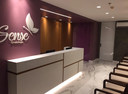 Recepção da Sense Ginecologia
